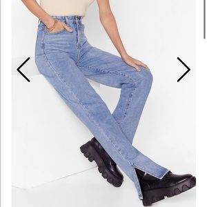 Slits Now or Never High Waisted Jeans